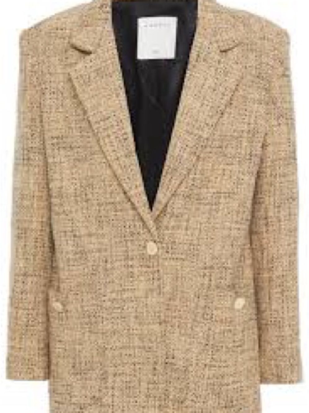 Sandro “SONE”  Beige Tweed cotton blazer NWT SIZE 38